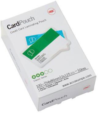 GBC Laminierfolie GBC® CardTPouch 54 x 86 mm (B x H) 125µm