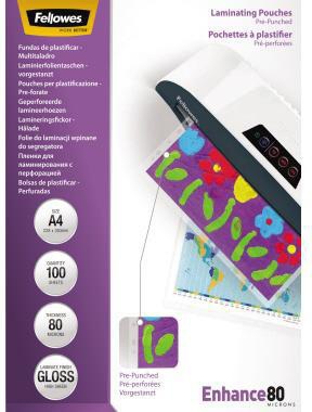 [9199146650] FELLOWES Laminierfolie Fellowes® Enhance 80 232 x 308 mm (B x