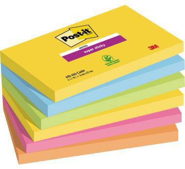 POST-IT Haftnotiz Post-it® Super Sticky Notes Carnival