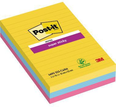 POST-IT Haftnotiz Post-it® Super Sticky Notes Carnival