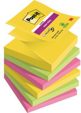 POST-IT Haftnotiz Post-it® Super Sticky Z-Notes Carnival