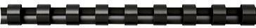 [9199146764] FELLOWES Plastikbinderücken Fellowes® 8mm DIN A4 weiß 100 St./Pack. (schwarz)