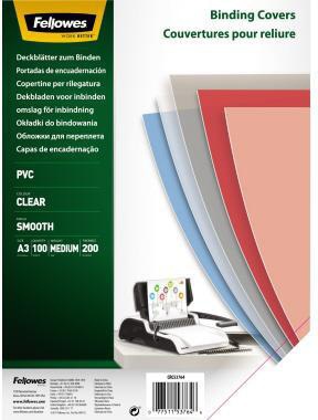 FELLOWES Deckblattfolie Fellowes® DIN A3 0,2mm PVC