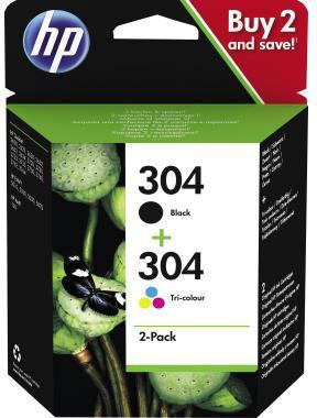 HP Tintenpatrone HP Originalzubehör 304 ca. 100 Seiten