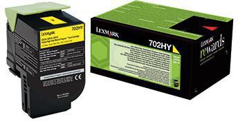 LEXMARK Toner Lexmark Originalzubehör 702HY ca. 3.000