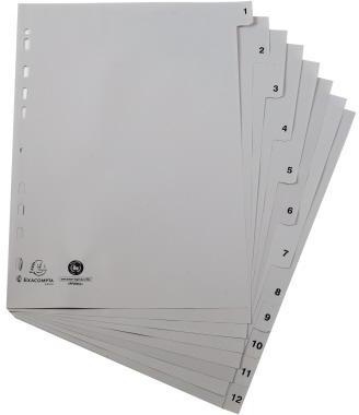EXACOMPTA Zahlenregister Exacompta Forever® DIN A4 1-12
