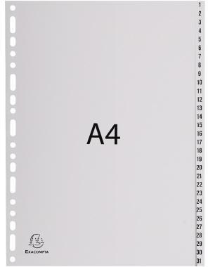 EXACOMPTA Zahlenregister Exacompta Forever® DIN A4 1-31