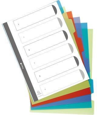 [9199147430] EXACOMPTA Ordnerregister Exacompta Forever® DIN A4 blanko (6 Registerblätter)