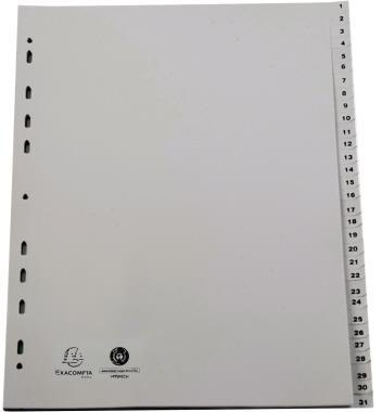 EXACOMPTA Zahlenregister Exacompta Forever® DIN A4
