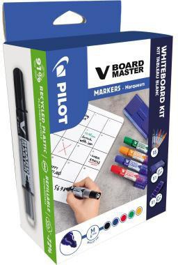 [9199147501] PILOT Starterset Whiteboard PILOT V-Board Master Kit 5 Boardmarker