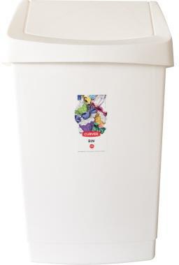 CURVER Abfalleimer Curver Click-It 50l Polypropylen weiß 1