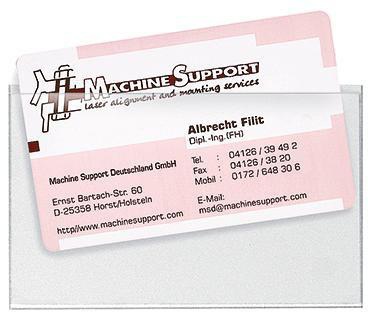 VELOFLEX Visitenkartentasche Veloflex VELOCOLL® Dicke der Folie