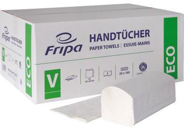 [9199147981] FRIPA Papierhandtuch Fripa ECO 25 x 23 cm (B x L) Papier 100