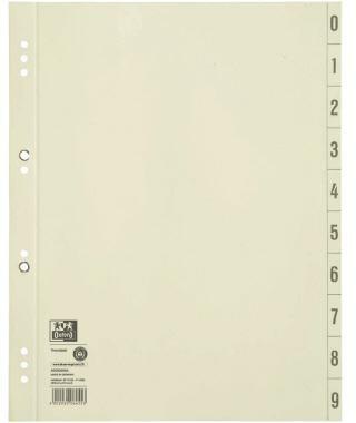 OXFORD Trennblatt Oxford DIN A4 Kraftkarton chamois