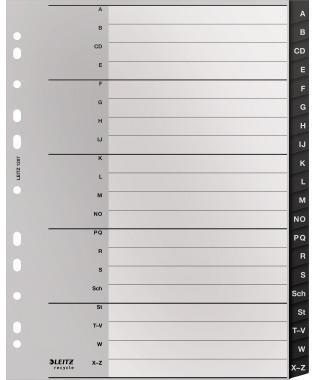 LEITZ A-Z Register Leitz Recycle DIN A4 Überbreite
