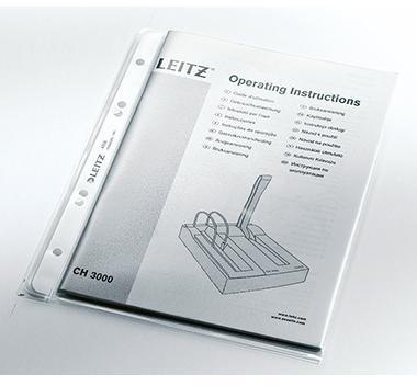 LEITZ Prospekthülle Leitz Premium DIN A5 0,13mm oben offen
