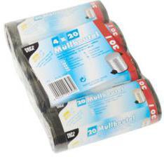 PAPSTAR Müllbeutel PAPSTAR 60 x 50 cm (B x H) 17µm 30l LDPE
