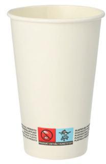 PAPSTAR Trinkbecher PAPSTAR Einweg 300ml Pappe