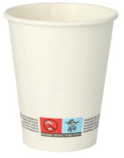 PAPSTAR Trinkbecher PAPSTAR Einweg 200ml Pappe