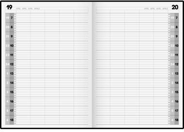 [9199148697] BRUNNEN Buchkalender BRUNNEN Agenda 24 DIN A4 1 Tag/1 Seite