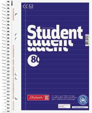 BRUNNEN Collegeblock BRUNNEN Student Recycling DIN A5