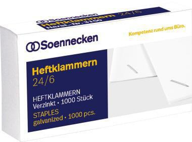 [9199148727] SOENNECKEN Heftklammer Soennecken 24/6 Heftzange 124 Stahl