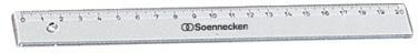 [9199148750] SOENNECKEN Lineal Soennecken 20cm Polystyrol transparent (20 cm)