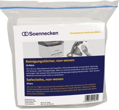 SOENNECKEN Reinigungstuch Soennecken trocken Vlies 25 St./Pack.