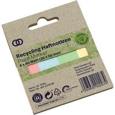 [9199148927] SOENNECKEN Haftmarker Soennecken oeco Recycling 50 x 20 mm (B