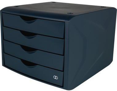 SOENNECKEN Schubladenbox Soennecken oeco 4 Schubladen DIN A4