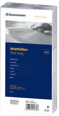 SOENNECKEN Briefumschlag Soennecken DIN lang 220 x 110 mm (B x H)