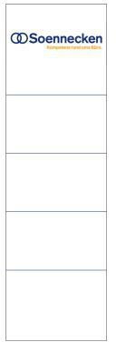 [9199149255] SOENNECKEN Rückenschild Soennecken breit/kurz 57 x 190 mm (B x