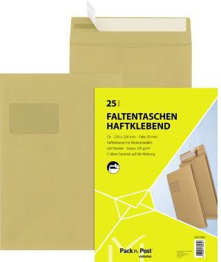 MAILMEDIA Faltentasche MAILmedia Pack'nPost® DIN C4 mit