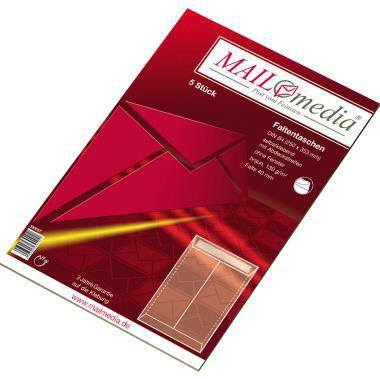 MAILMEDIA Faltentasche MAILmedia DIN B4 250 x 353 mm (B x H)