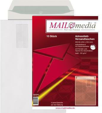 MAILMEDIA Versandtasche MAILmedia DIN B4 250 x 353 mm (B x H)