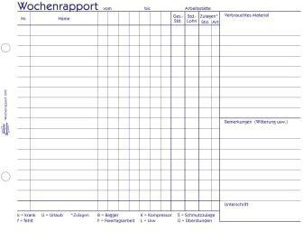 AVERY ZWECKFORM Wochenbericht Avery Zweckform DIN A5 quer nicht