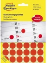 AVERY ZWECKFORM Markierungspunkt Avery Zweckform 18mm Papier rot 1.056