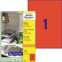 AVERY ZWECKFORM Universaletikett Avery Zweckform 210 x 297 mm (B x H)