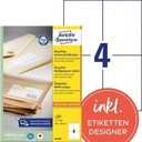 AVERY ZWECKFORM Universaletikett Avery Zweckform Recycling 105 x 148 mm
