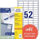 AVERY ZWECKFORM Universaletikett Avery Zweckform ultragrip 48 x 21 mm (B