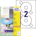 AVERY ZWECKFORM CD/DVD Etikett Avery Zweckform 117mm Papier weiß 200