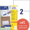 AVERY ZWECKFORM Universaletikett Avery Zweckform ultragrip 210 x 148 mm