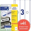 AVERY ZWECKFORM Ordnerrückenetikett Avery Zweckform ultragrip breit/lang 63