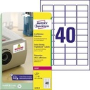 AVERY ZWECKFORM Folienetikett Avery Zweckform 45,7 x 25,4 mm (B x H)