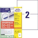 AVERY ZWECKFORM Universaletikett Avery Zweckform ultragrip SPARPACK 50 +