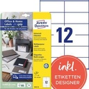 AVERY ZWECKFORM Universaletikett Avery Zweckform Home Office 105 x 48 mm
