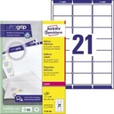 AVERY ZWECKFORM Adressetikett Avery Zweckform ultragrip 63,5 x 38,1 mm