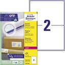 AVERY ZWECKFORM Adressetikett Avery Zweckform ultragrip 199,6 x 143,5