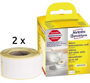 AVERY ZWECKFORM Adressetikett Avery Zweckform 28 x 89 mm (B x H)