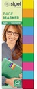 SIGEL Haftstreifen SIGEL Film Multicolor 44 x 12,5 mm (B x